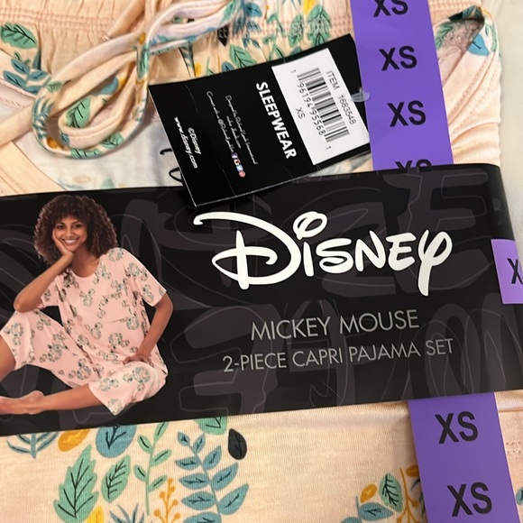 NWT Disney Micky Mouse Capri Pajama Set & Marc New York Ribbed Joggers Sz XS - Picture 8 of 13